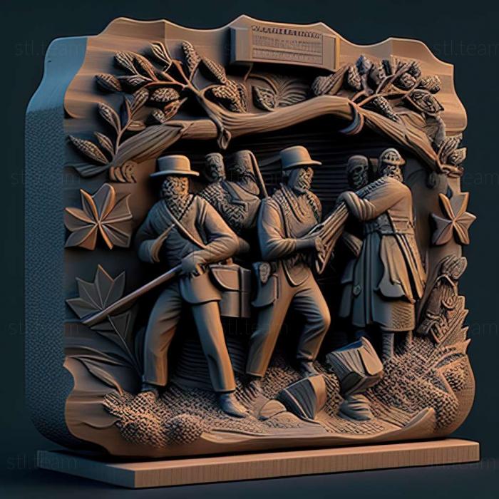 3D модель Гра громадянська війна 1861 року (STL)